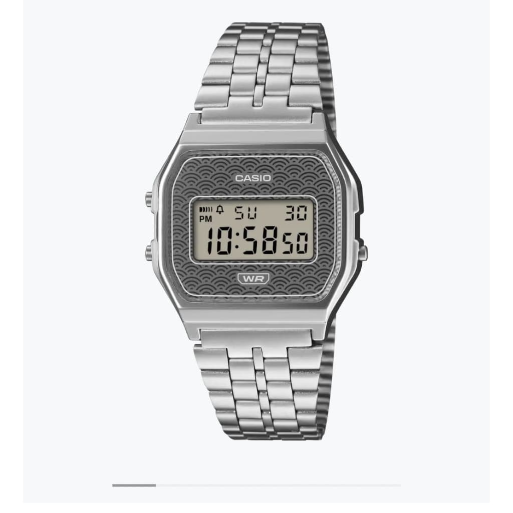 CASIO A159WEVJ-2D/7D นาฬิกา Made-in-Japan ที่มาพร้อมกับการตีความใหม่ของลวดลาย Seigaiha แบบดั้งเดิม รูปที่ 2