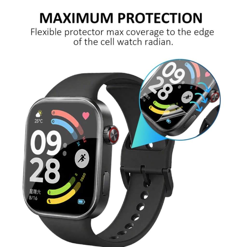 เคส ฟิล์ม สำหรับ นาฬิกา Redmi Watch 6 รุ่นใหม่ 2026 ฟิล์มกันรอย Case ติดง่าย ป้องกันรอยขีดข่วน รูปที่ 6