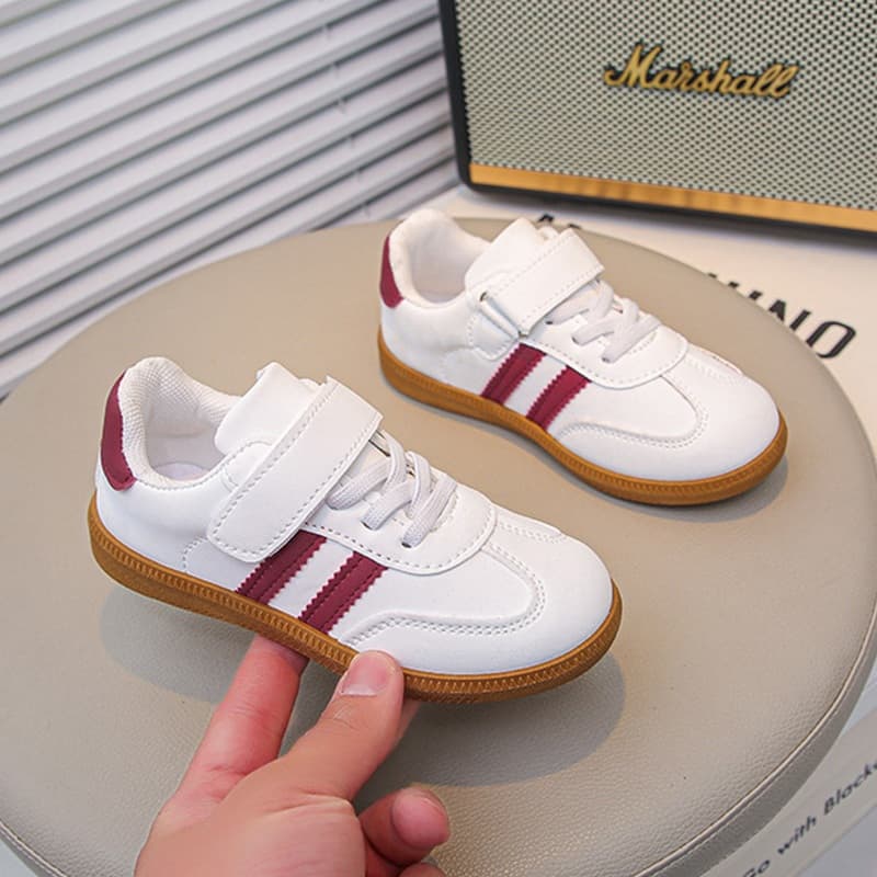 Children's Sneakers รองเท้าฝึกคุณธรรมเด็ก รองเท้าสีขาวลำลอง แฟชั่นเกาหลี ไซส์ 27-37 รูปที่ 7
