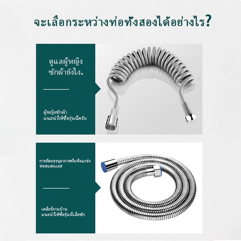สายฉีดชำระ หัวฉีดก้น ครบชุด สแตนเลส 304 ไม่เป็นสนิม ชุดฉีดก้น หัวฉีดชำระ หัวฉีดสแตนเลส ทนทาน อายุการใช้งานยาวนาน รูปที่ 9