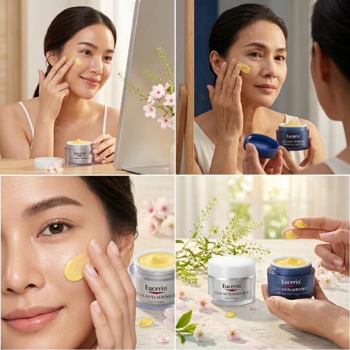 Q10 Anti-Wrinkle Set Day & Night Cream ครีมลดเลือนริ้วรอย บำรุงผิวหน้า เข้มข้น ผิวแพ้ง่ายใช้ได้ 50ml รูปที่ 5
