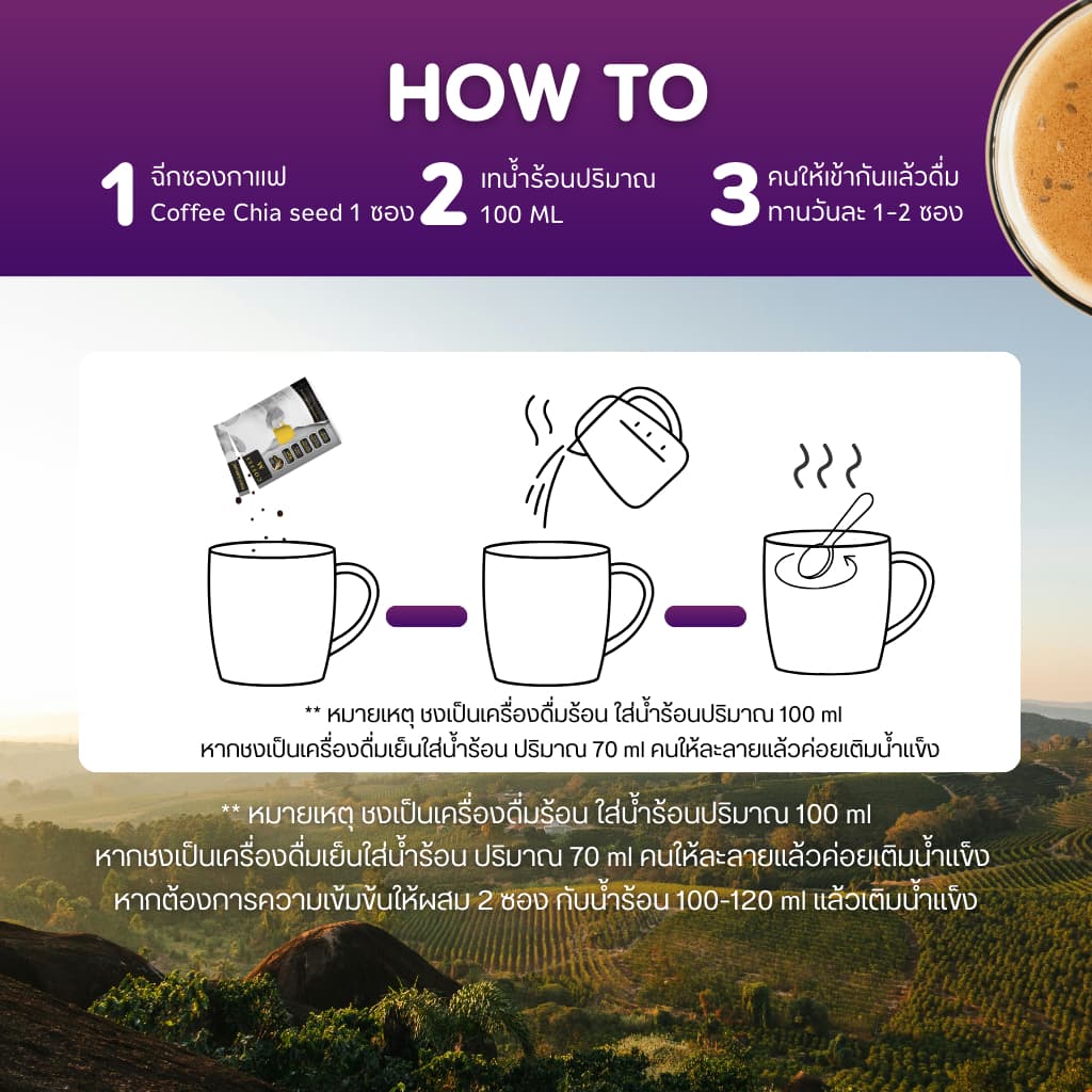 Body Shape Coffee + Organic Chia Seed กาแฟลดความอยากอาหาร ช่วยขับถ่าย 10 ถุง 80 ซอง รูปที่ 4
