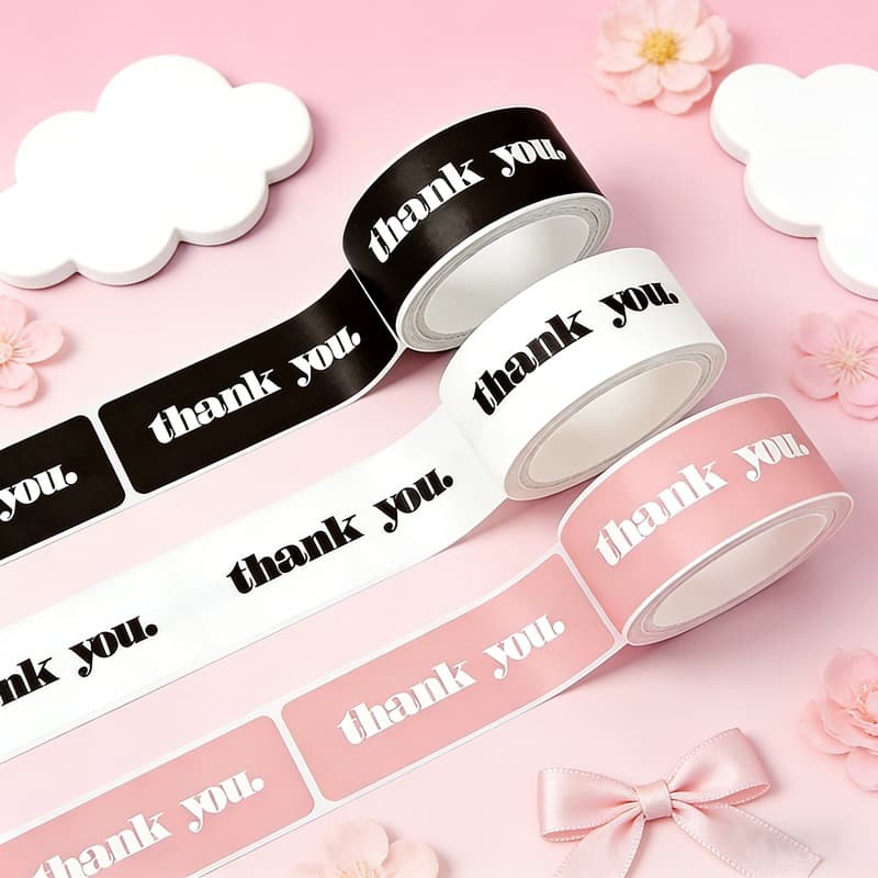 สติ๊กเกอร์ thank You. มีให้เลือก 3 สี รูปที่ 4