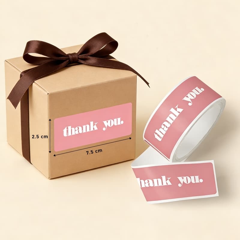 สติ๊กเกอร์ thank You. มีให้เลือก 3 สี รูปที่ 2