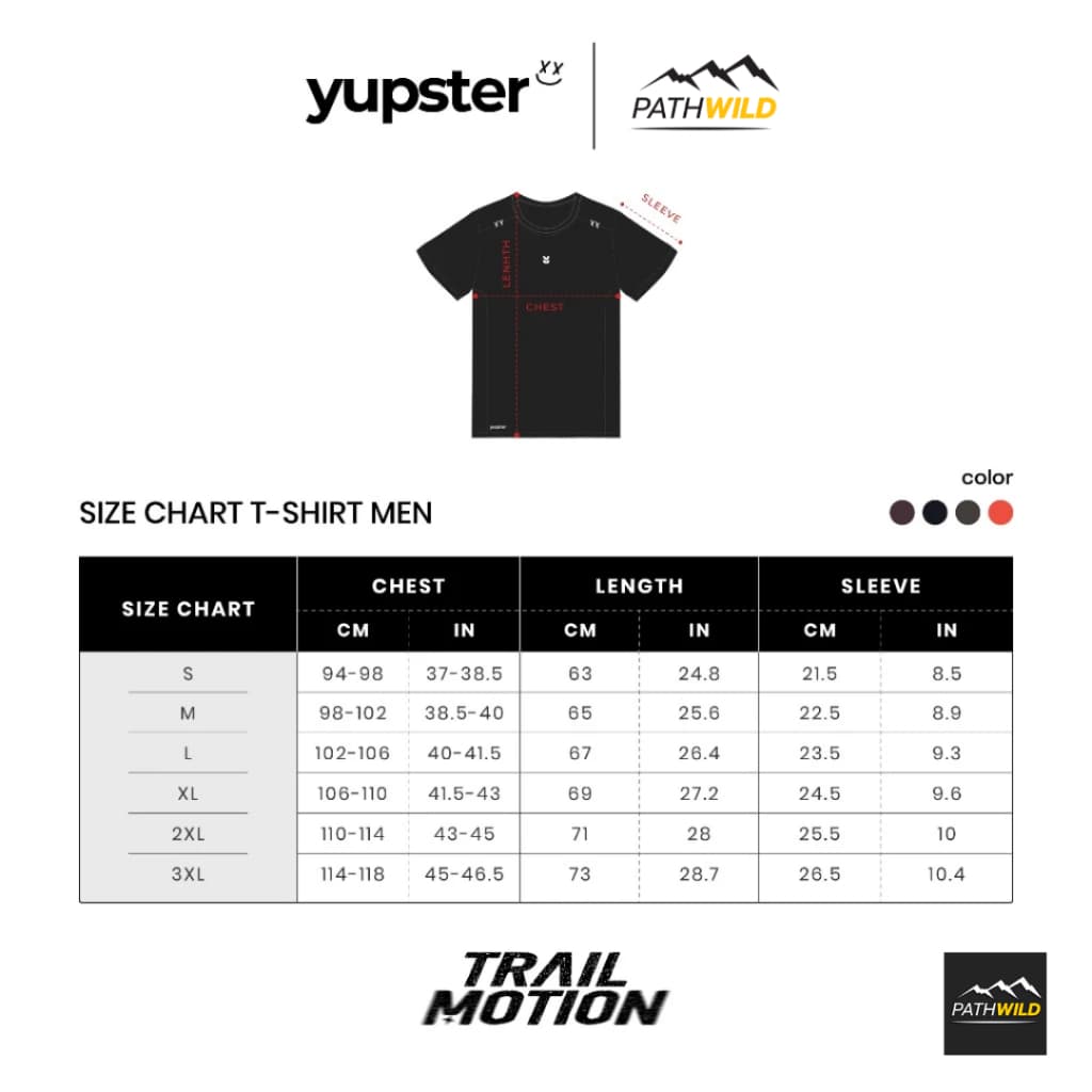 YUPSTER Running T-shirt Trail Motion Collection - เสื้อวิ่งผู้ชาย ผ้าเบา แห้งไว ระบายอากาศได้ดี รูปที่ 2