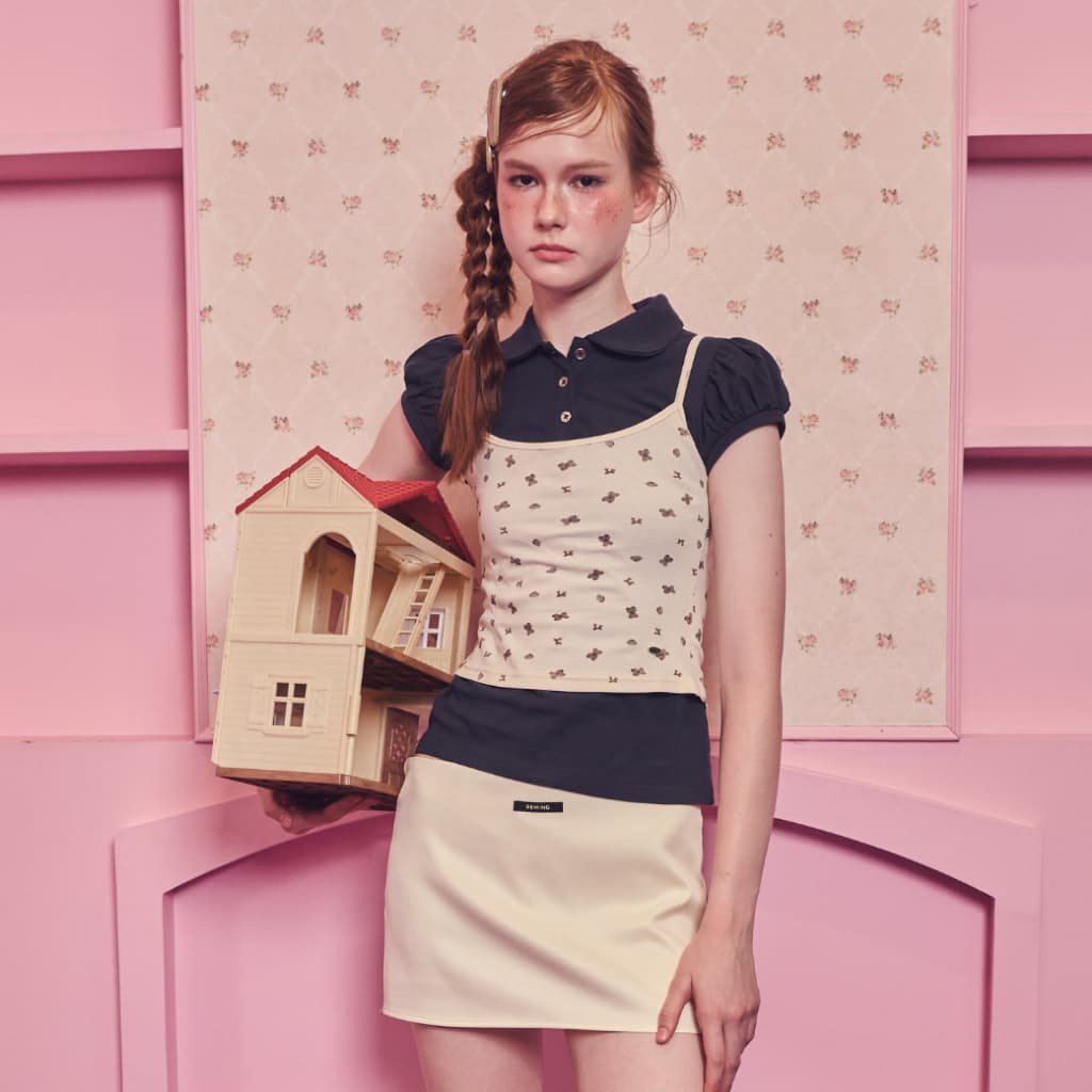 Bemingskirt090 -Nabi Mini Skirt - กระโปรงทรงเอดีไซน์เรียบใส่ง่ายแบบหยิบมาแมตช์ได้ทุกวัน รูปที่ 3