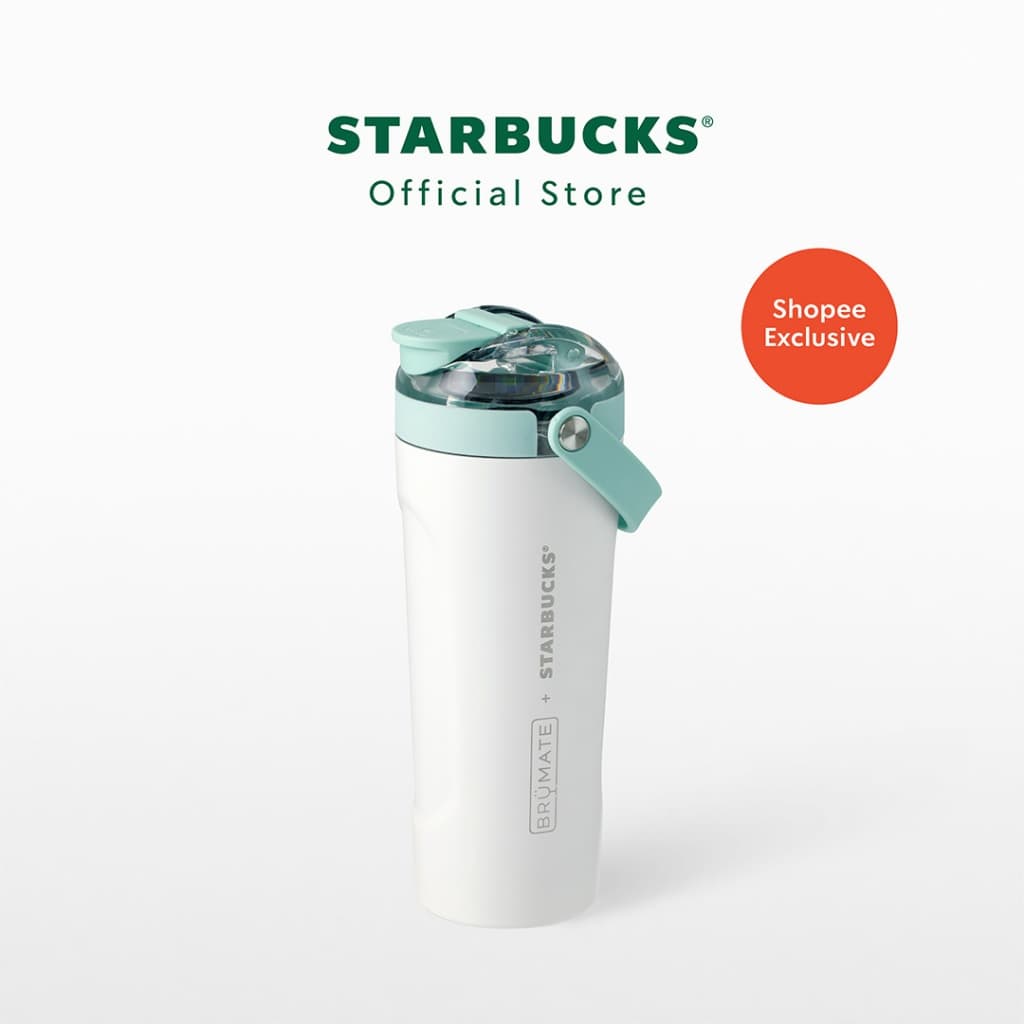 Starbucks Stainless Steel White & Mint BruMate Tumbler 21oz. ทัมเบลอร์สตาร์บัคส์สแตนเลสสตีล ขนาด 21ออนซ์ A9001982