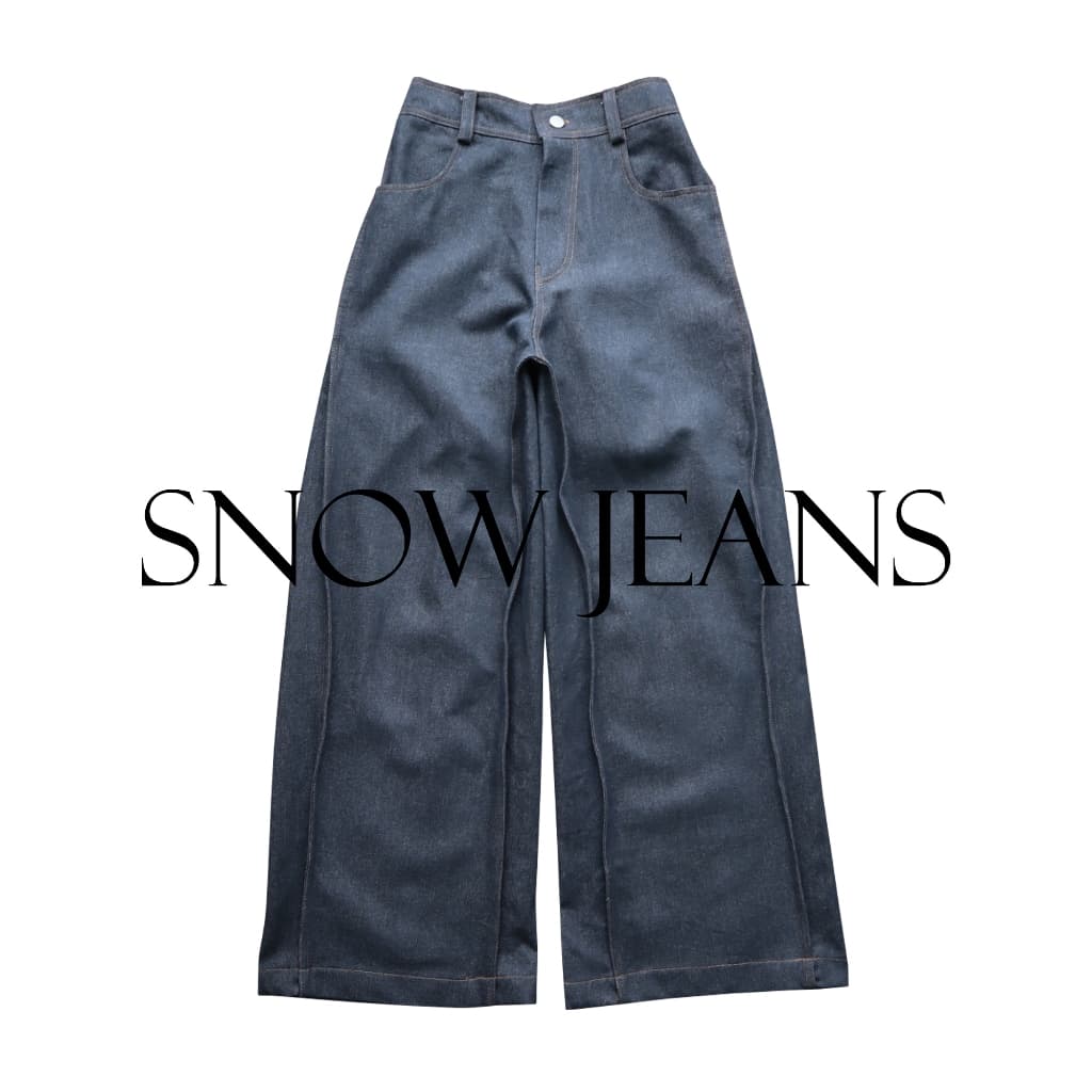 JAMANBKK / SNOW JEANS / กางเกงยีนส์ขากระบอกกว้าง รูปที่ 3