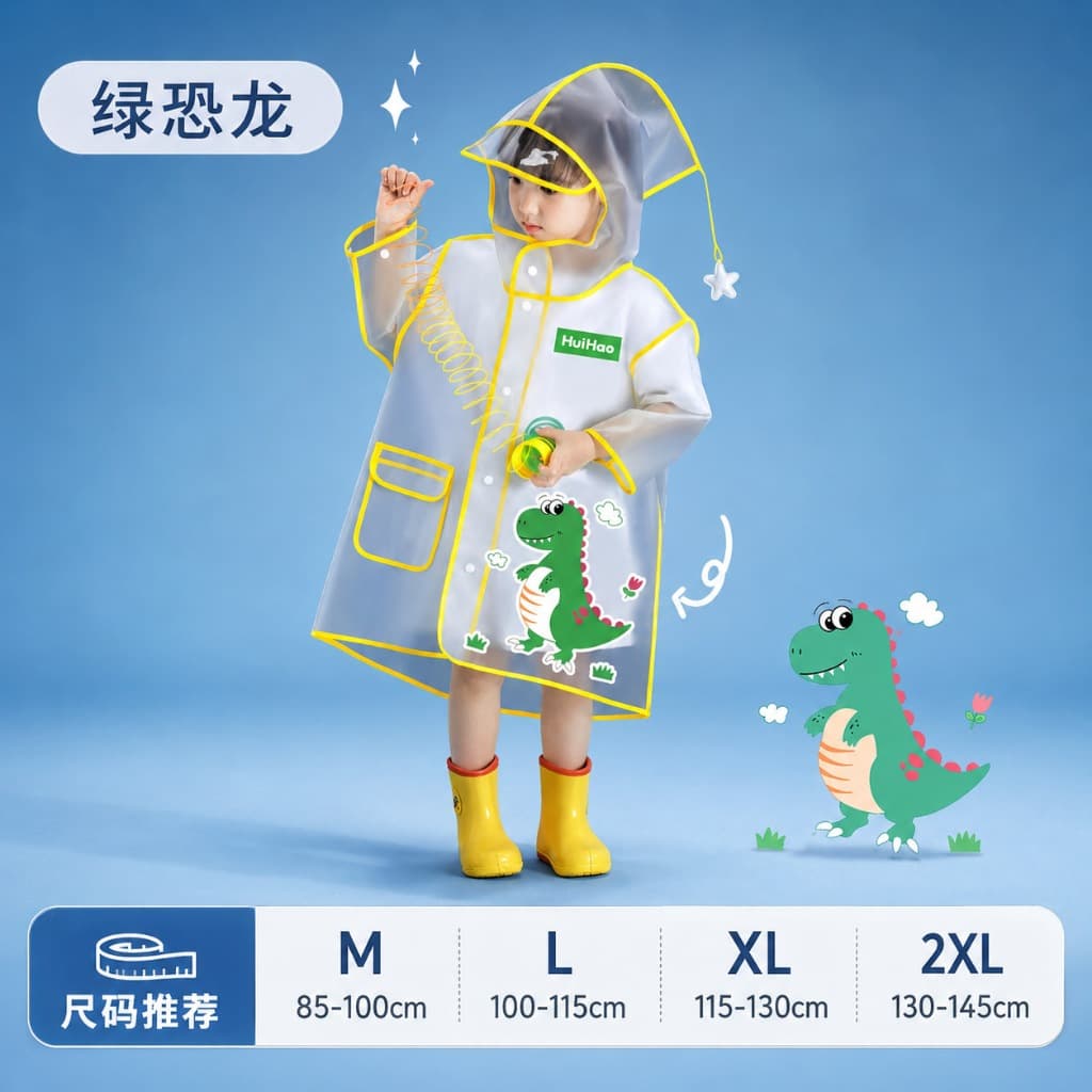 เสื้ิอกันฝนเด็ก ชุดกันฝนลายการ์ตูน มีหลายแบบให้เลือก ในไทย รูปที่ 4