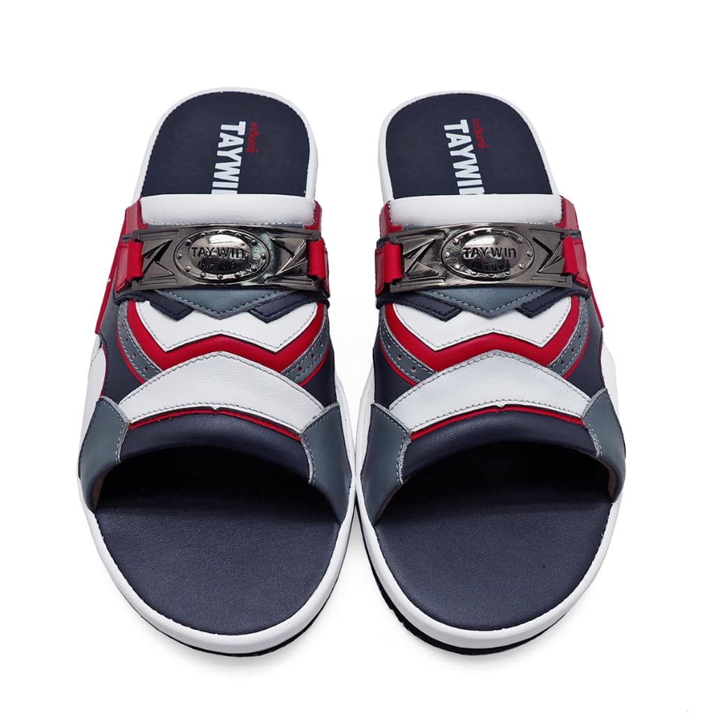 TAYWINแท้ เทวินทร์แท้ รองเท้าแตะพื้นบาง SKN-02 Size39-46 หนังนิ่มกรม-นิ่มขาว-นิ่มแดง-นิ่มเทา รูปที่ 2
