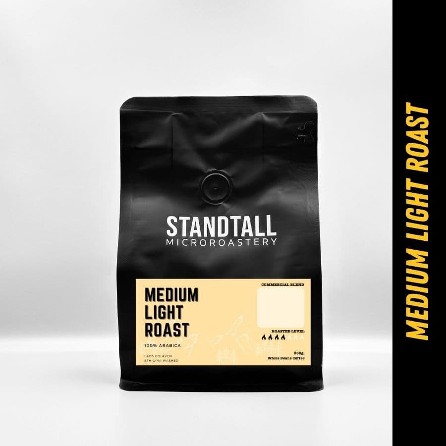เมล็ดกาแฟคั่วกลาง Medium Light Blend 250g. รูปที่ 1