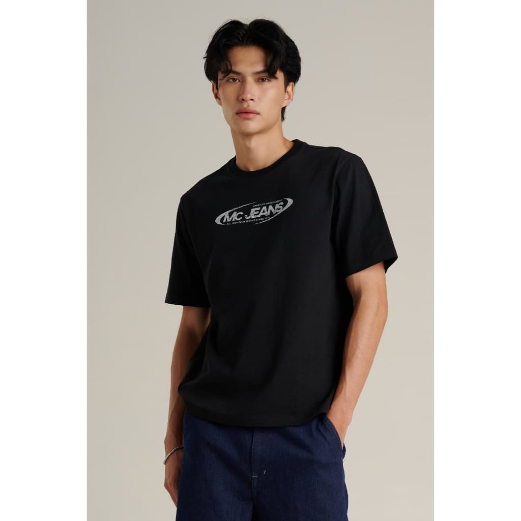 Mc JEANS เสื้อยืดผู้ชาย เสื้อยืดแขนสั้น ทรงเรกูลาร์ Regular Fit T-Shirt มีให้เลือก 4 สี MTSZD65 รูปที่ 1