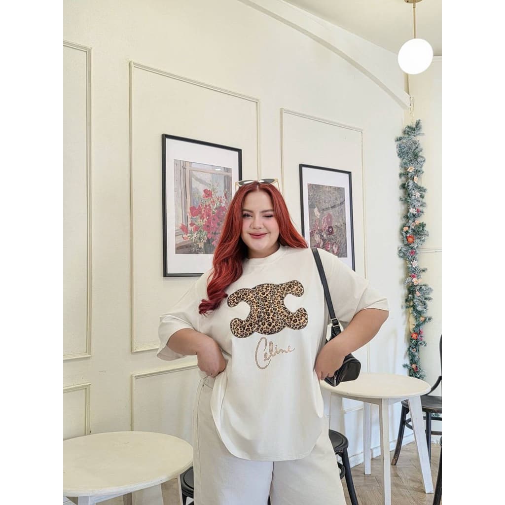 เสื้อคอกลม ติดโลโก้ รีดเพชรงานสวยหรู อก46-70นิ้ว รูปที่ 8