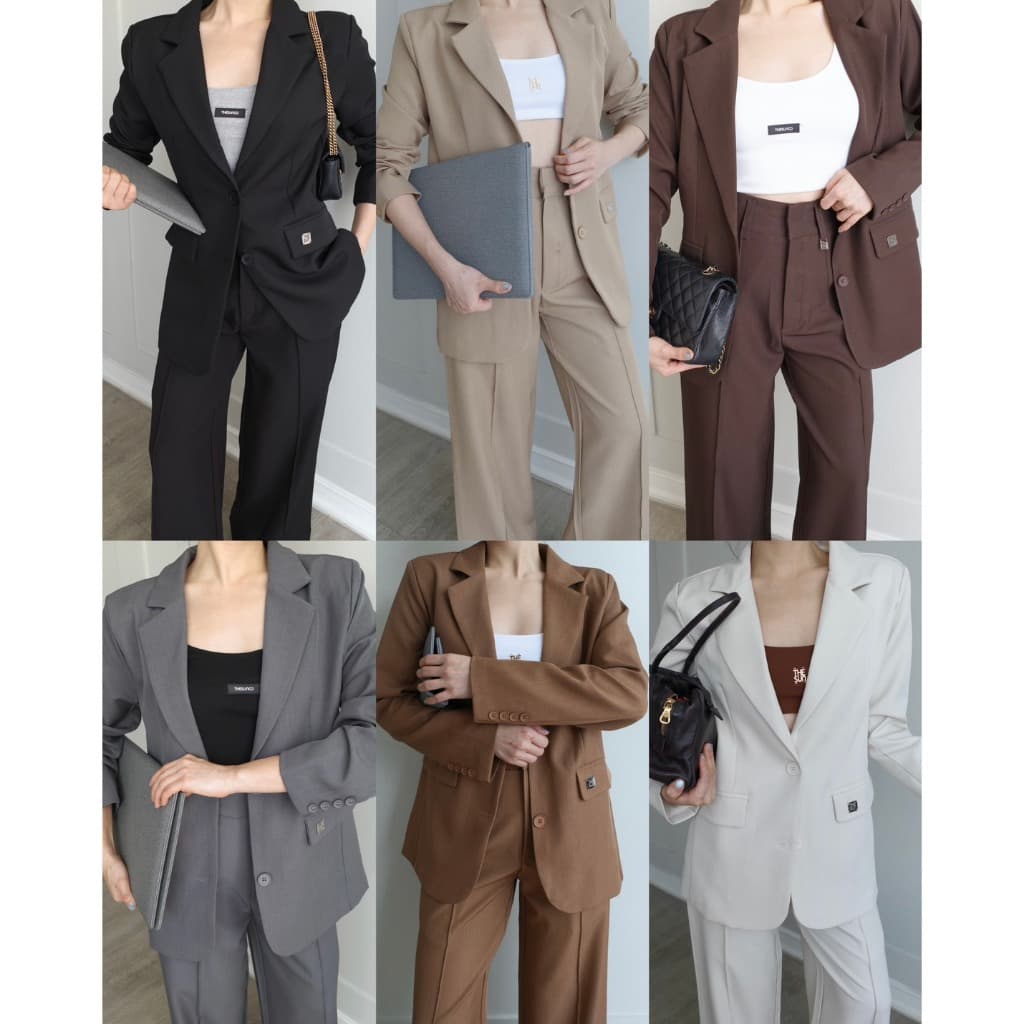 THESUNCO - MILANO BLAZER เบลเซอร์สูท อัดกาว ซับในทั้งตัว