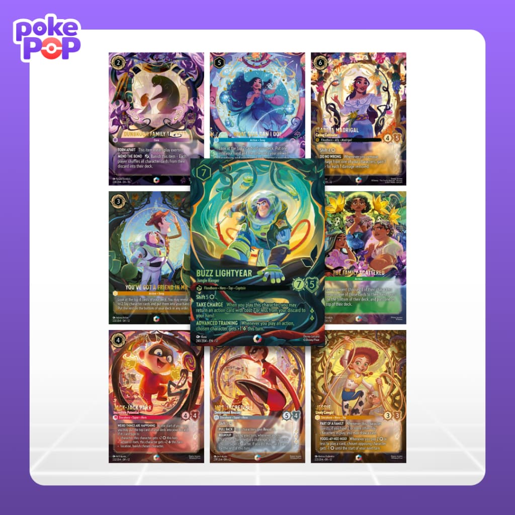 Wilds Unknown Disney Lorcana TCG Booster Pack ENG ซองสุ่มการ์ดดิสนีย์ ภาษาอังกฤษ ของแท้ รูปที่ 2
