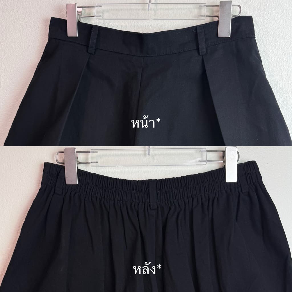 COTTON WIDE LEG SHORTS กางเกงขาสั้นขาบาน รูปที่ 3