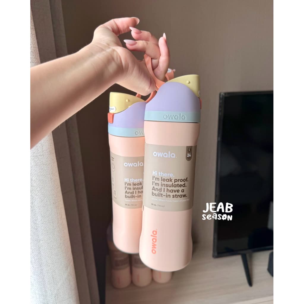 โอวาล่า ตระกร้านี้ ส่งด่วนได้ | Owala FreeSip อเมริกา 100% กระบอกน้ำ ขวดน้ำ Owala รูปที่ 1