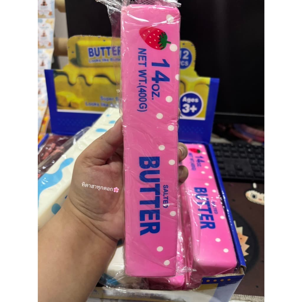 สุดฮิต สกุชชี่เนยรุ่นใหญ่ แบบลาย ยาว 22.5-23 cmราคา 1 ชิ้น นุ่ม สโลว มากกก บีบฟินสุดๆ รูปที่ 3