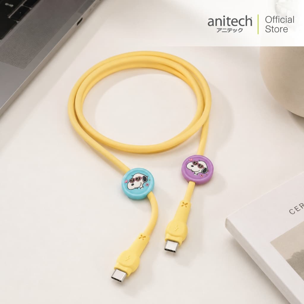 Anitech X Snoopy4 สายชาทโทรศัพท์ C to C รุ่น SNP-C002 สายยาว 1 เมตร ความเร็วในการชาทไฟ100W รูปที่ 3