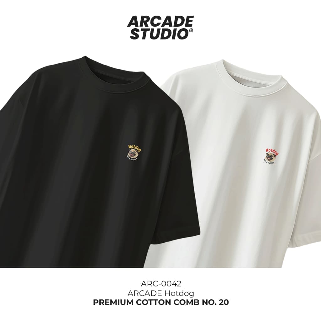 ARCADE เสื้อ Hotdog / เสื้อ Oversize เนื้อผ้า 100% Cotton Comb 190 GSM รูปที่ 6