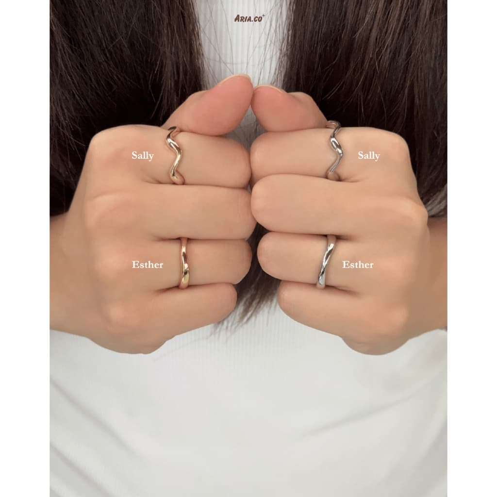 Sally Ring ปรับขนาดได้ | Aria.co รูปที่ 1