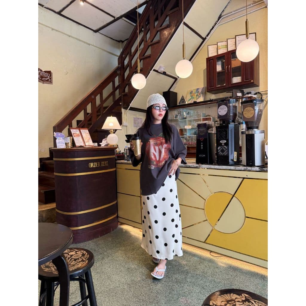 NEW YORK OVERSIZE - เสื้อโอเวอร์ไซต์ ผ้าคอตตอนเนื้อหนา รูปที่ 8
