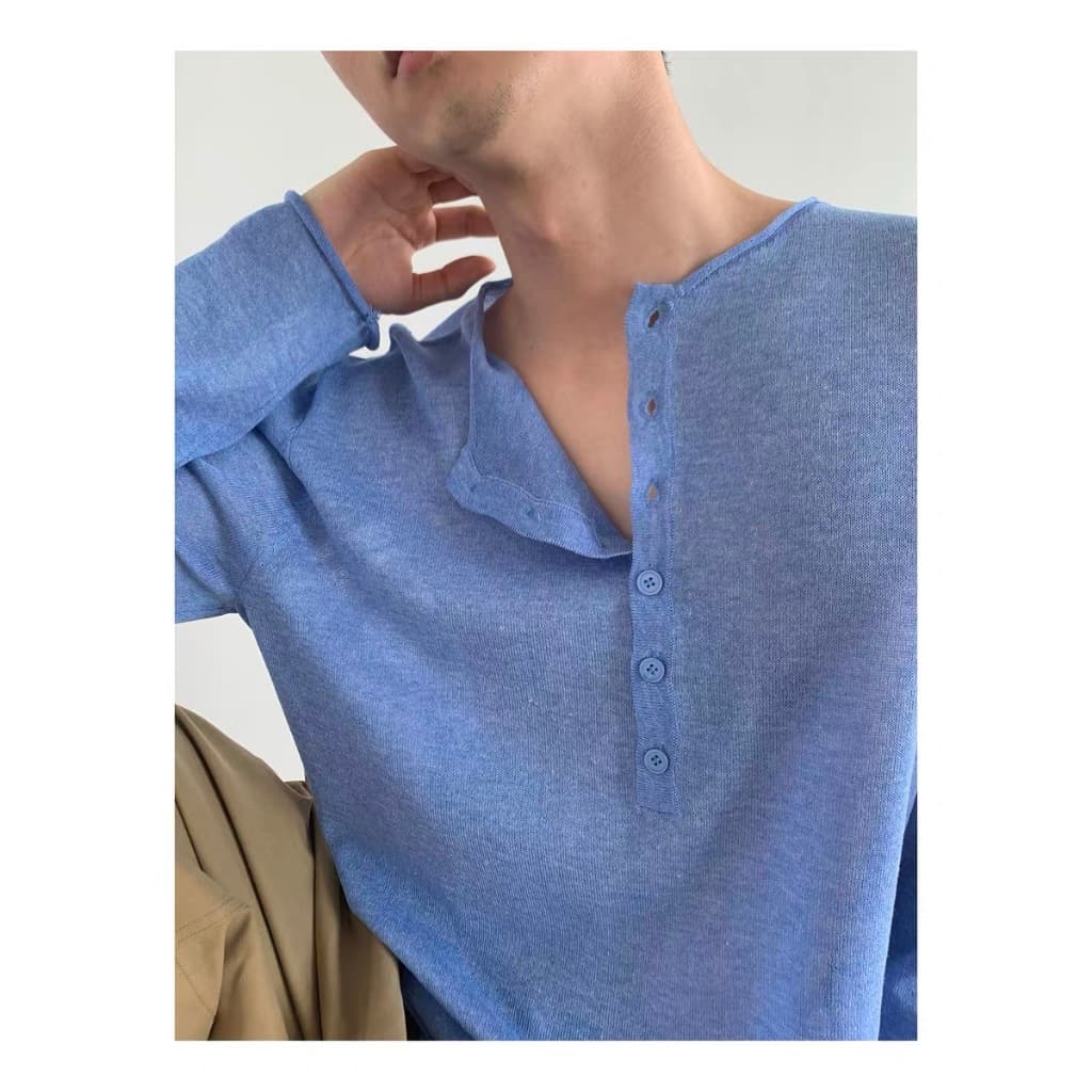 LEELA -RELAX KNIT SHIRT-เสื้อไหมพรมแขนยาว รูปที่ 4