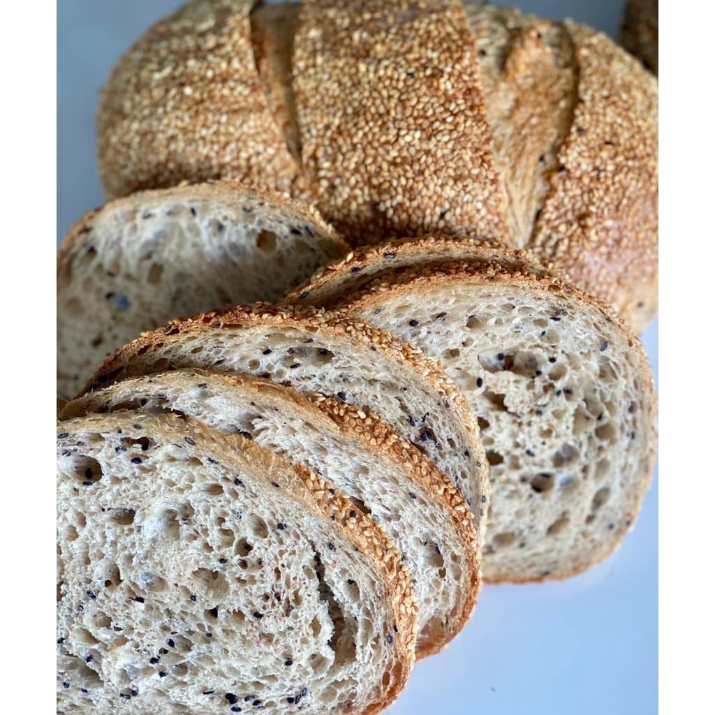 Sourdough Whole Wheat & White Sesame 650 g ขนมปังซาวโดวจ์ โฮลวีท & งาขาว ยีสต์ธรรมชาติ #ไม่มีน้ำตาล ไม่มีสารกันบูด รูปที่ 3