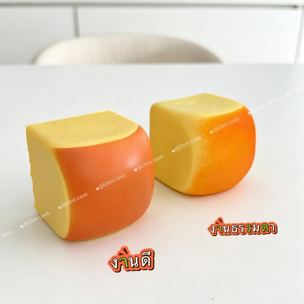 ใหม่ ขนมปัง สกุชชี่ นุ่มสโลว์บีบได้ ของเล่นสำหรับเด็ก คลายเครียด กลิ่นหอม ส่งจากไทย รูปที่ 3