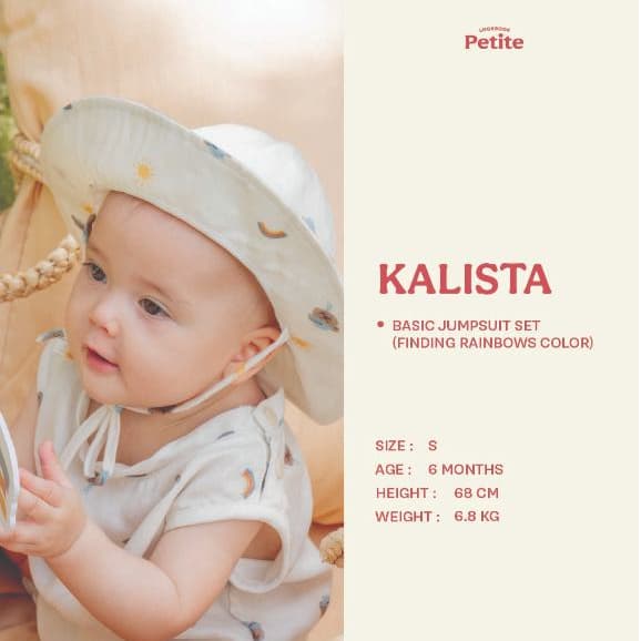 lookbookpetite x saeson | basic jumpsuit set สี rainbow dream, pink daisy field, Golden daisy field, finding rainbow รูปที่ 8