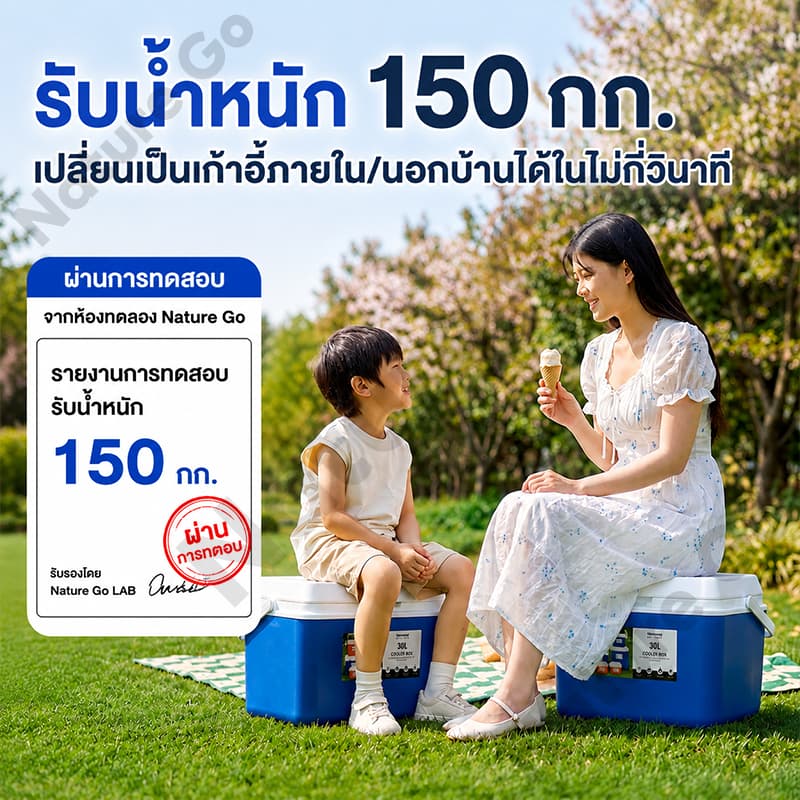 กระติกน้ำแข็ง ตู้เย็น แบบพกพา ตั้งแคมป์ กลางแจ้ง camping กระติกเก็บความเย็น ความจุ 6L/10L/16L/30L รูปที่ 7
