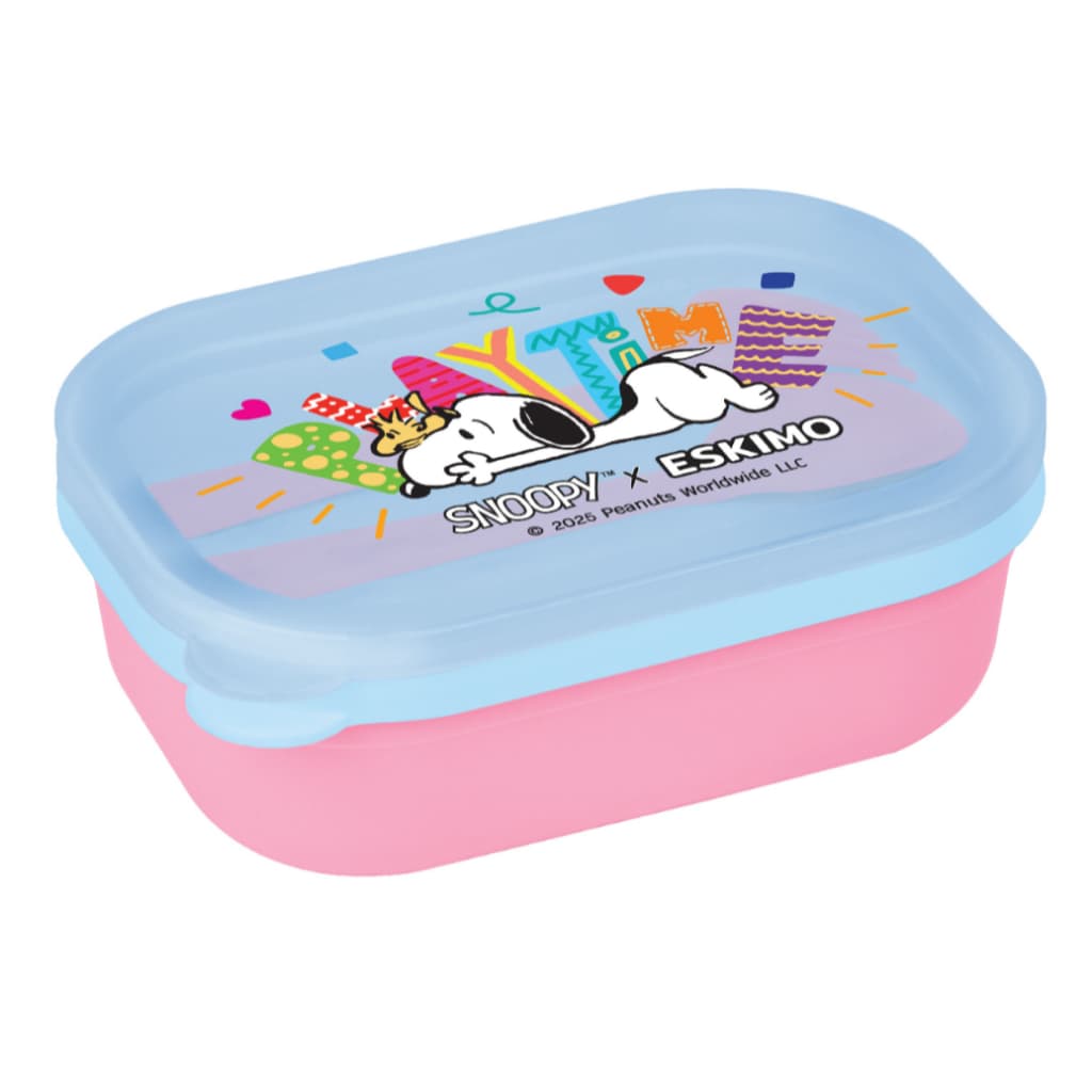 ฟรี ช้อนส้อม Eskimo X Snoopy กล่องข้าวพลาสติก 2 ช่อง น่ารัก ลิขสิทธิ์แท้ Snoopy มีให้เลือก 2 สี FC23P รูปที่ 4