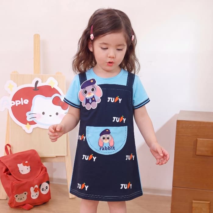 Mikyolike 1-9 ปี สไตล์เกาหลี ชุดเจ้าหญิงสีชมพูเด็ก ผ้าลายน่ารัก านุ่มใสสบายฯ ชุดออกงานเด็กผู้หญิงสีแดง รูปที่ 4
