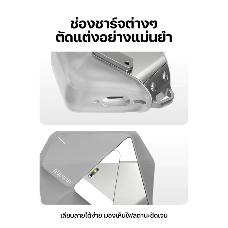 ส่งทันที Aulumu A39 / A29 Geometric Case เคส สำหรับ AirPods Pro3 / AirPods4 รูปที่ 7