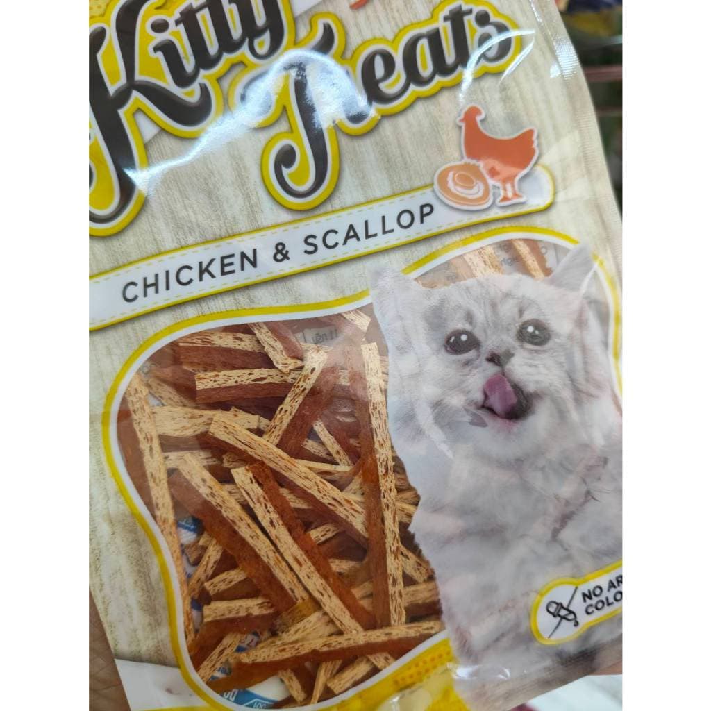 1459 Kitty Treats CHICKEN & SCALLOP / คิตตี้ทรีต ชิคเก้นแอนด์สคอลลัฟ ***3ถุง 100บาท รูปที่ 3