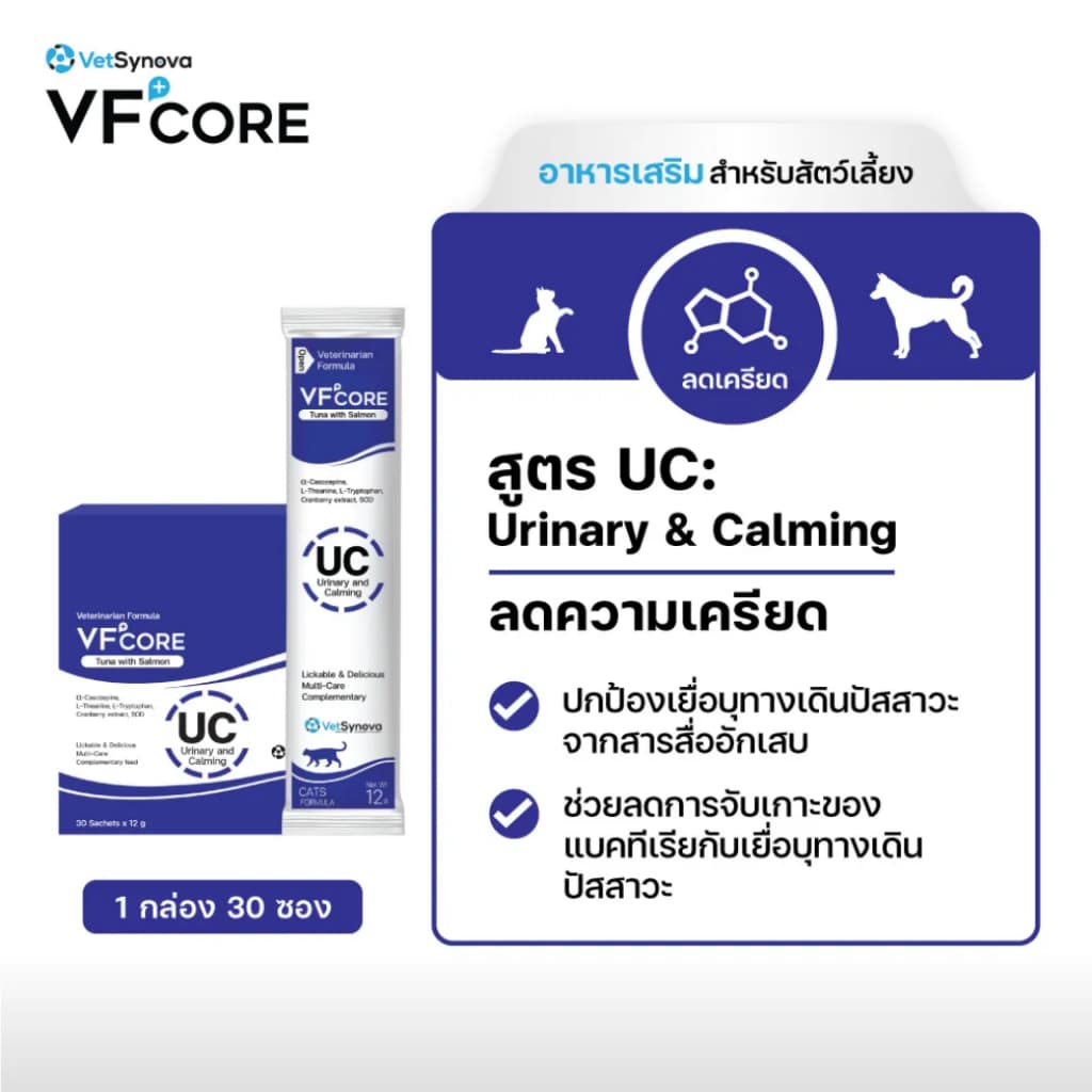 VF+core สูตรใหม่! วีเอฟคอร์ อาหารเสริม ในรูปแบบขนมแมวเลีย รูปที่ 3