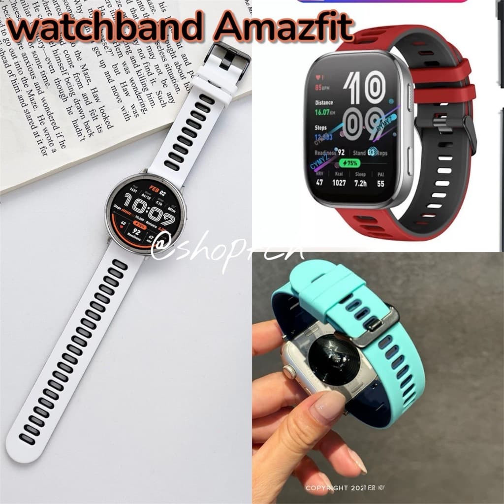 สายนาฬิกา Amazfit Active2/active/bip6/bip5/unity/GTS4mini/gts2mini/gts3/gtr 47mm/gtr2/gtr3/gtr4 รูปที่ 1