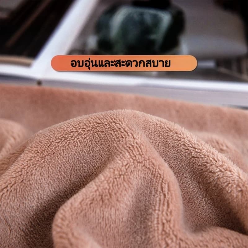 สีทึบ ผ้าปูที่นอน ผ้าปูที่นอนกํามะหยี่นม กันลื่น ติดแน่นเรียบร้อย ซักง่ายและทนทาน 5ฟุต 6ฟุต รูปที่ 9