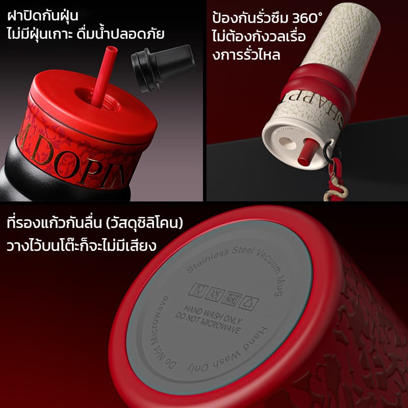 เก็บความเย็นได้ ใส่ในรถได้ พกไปไหนก็ง่าย newของขวัญวันเกิดสุดพิเศษ พกพาง่าย ใส่ในรถได้ กระติกน้ำหลอดสแตนเล รูปที่ 8