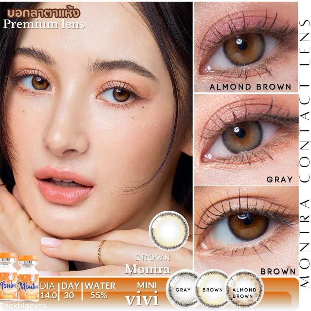 Mini Vivi Almond brown / brown ค่าสายตา 0.00-1000 รูปที่ 5