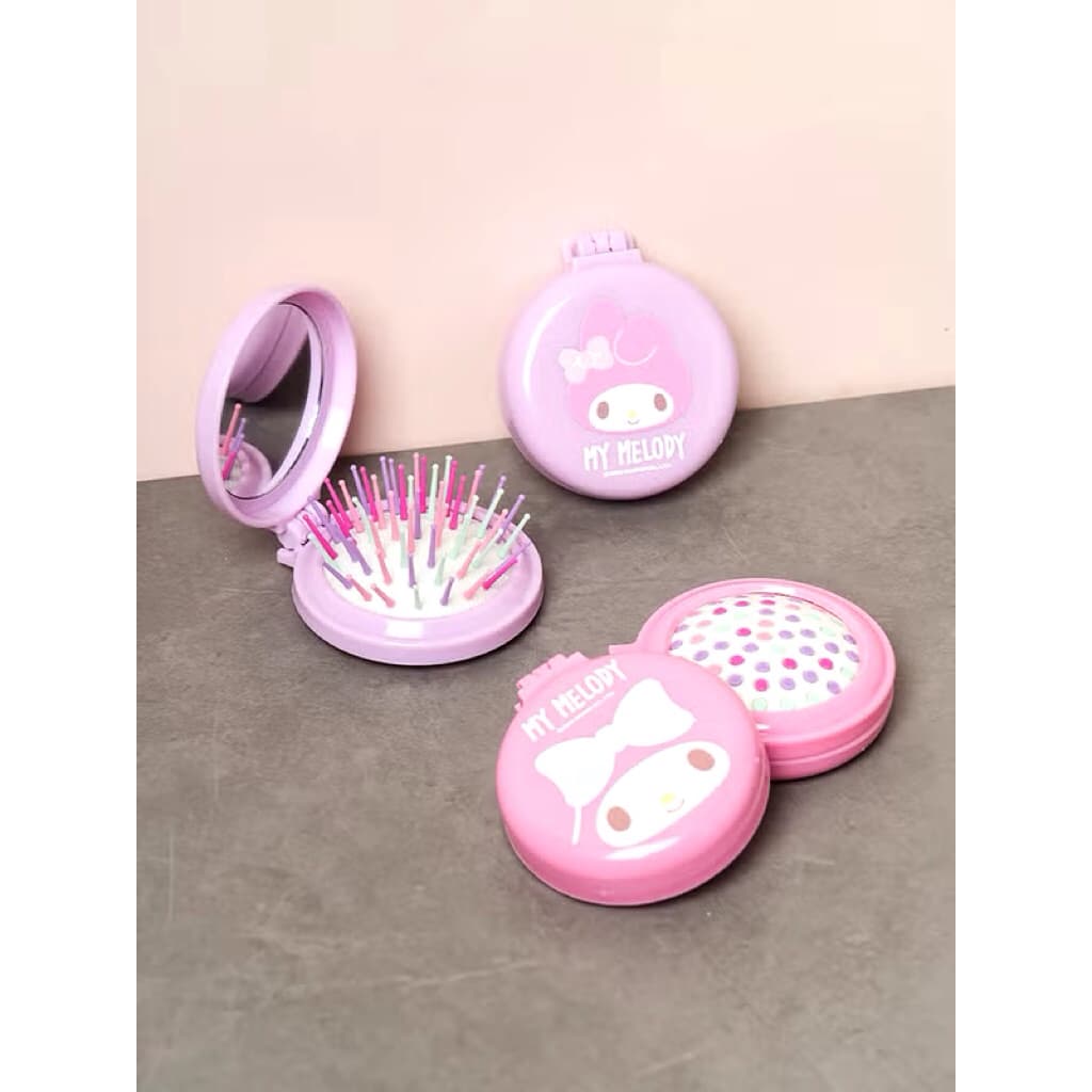 Daiso Korea Hello Kitty & My Melody หวี สุดน่ารัก พับ พร้อมกระจก 2in1 สุดคิ้วท์! รูปที่ 8