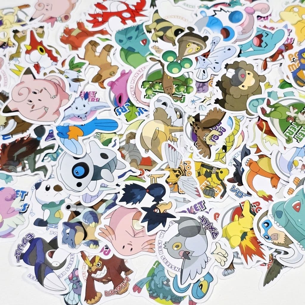 สติ๊กเกอร์ Pokemon โปเกมอน Pikachu ปิกาจู ชิ้นเล็กๆ น่ารักๆ รูปที่ 8