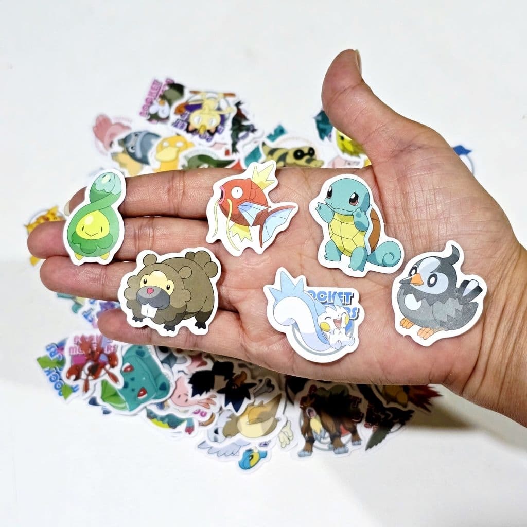 สติ๊กเกอร์ Pokemon โปเกมอน Pikachu ปิกาจู ชิ้นเล็กๆ น่ารักๆ รูปที่ 6