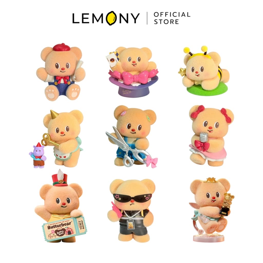 LEMONY กล่องจุ่มหมีเนย Butterbear ซีรีส์ Adorable Influencer รูปที่ 1