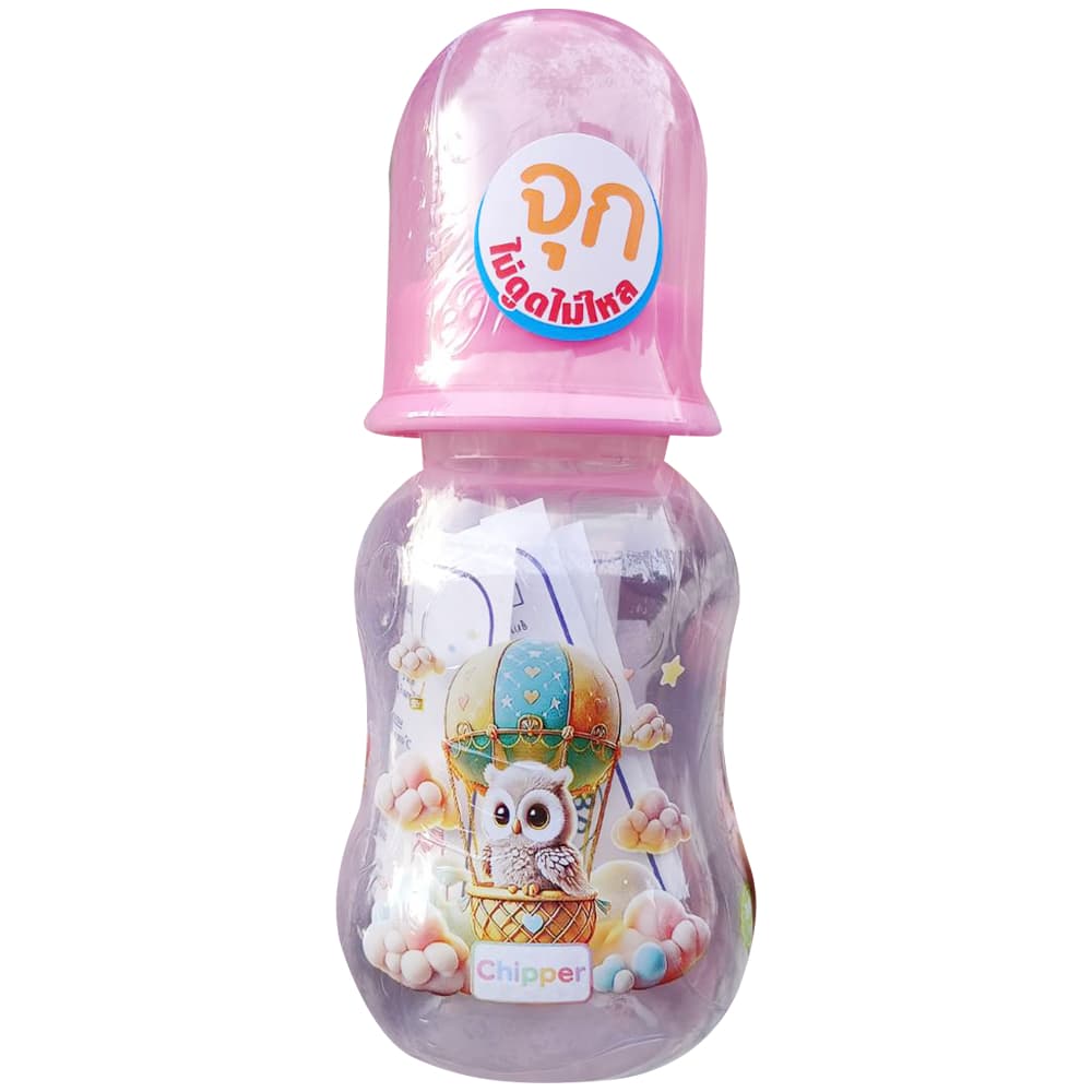 Chipper ขวดนม 4ออนซ์ ทรงบูท คอแคบ ปลอดสารBPA จุกนมไซส์ S รูปที่ 7