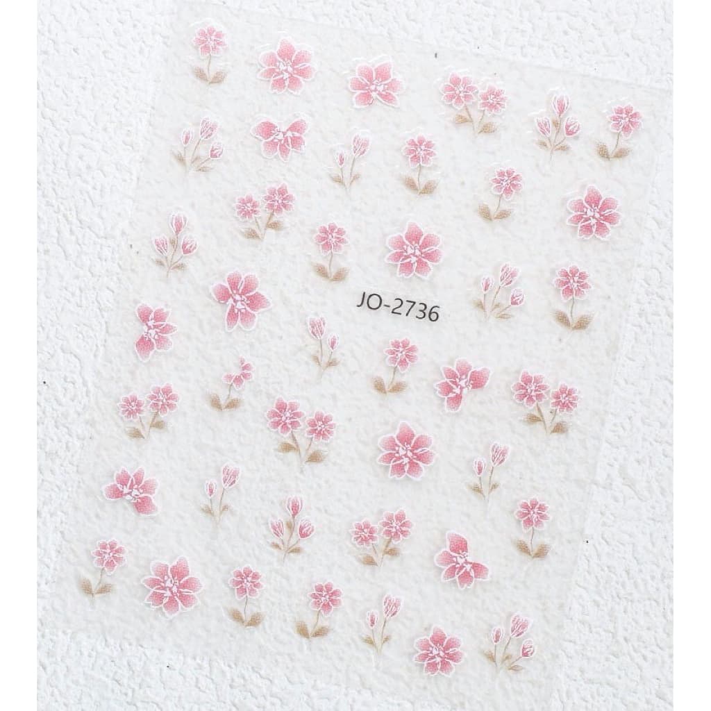 สติกเกอร์ลายดอกไม้ สำหรับแต่งเล็บ แบบลอกแปะ รูปที่ 5