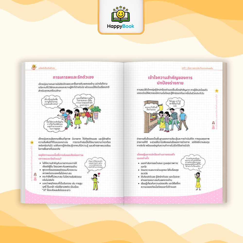 หนังสือ “หนุ่มเอ๋ย! สาวน้อยเอ๋ย! ป้องกันตัวเองอย่างไร” – Happy Book รูปที่ 7