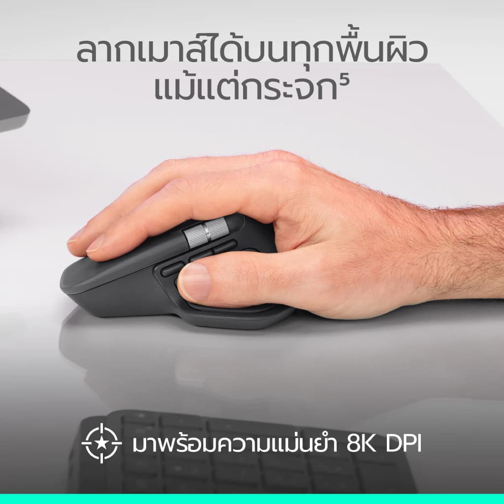 เมาส์ไร้สายรุ่นใหม่Logitech MX Master 4 Ergonomic Wireless Mouse with Advanced Performance รูปที่ 4