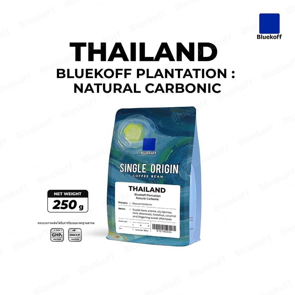 Bluekoff Plantation: Natural Carbonic เมล็ดกาแฟ ไทย อราบิก้า 100% Arabica 100% รูปที่ 1