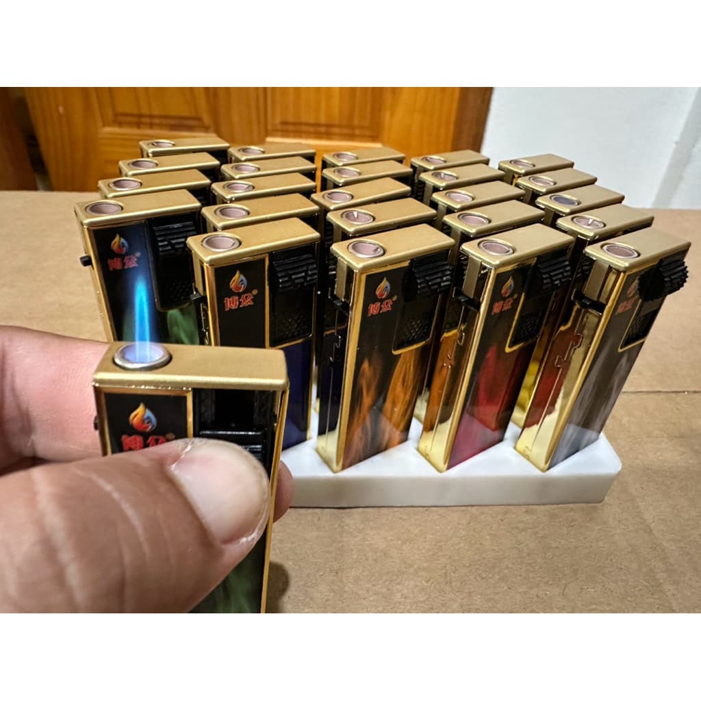lighter ไฟฟู่ ลายใหม่ 25-50ชิ้น เติมแก๊สสได้ปรับได้ รูปที่ 5